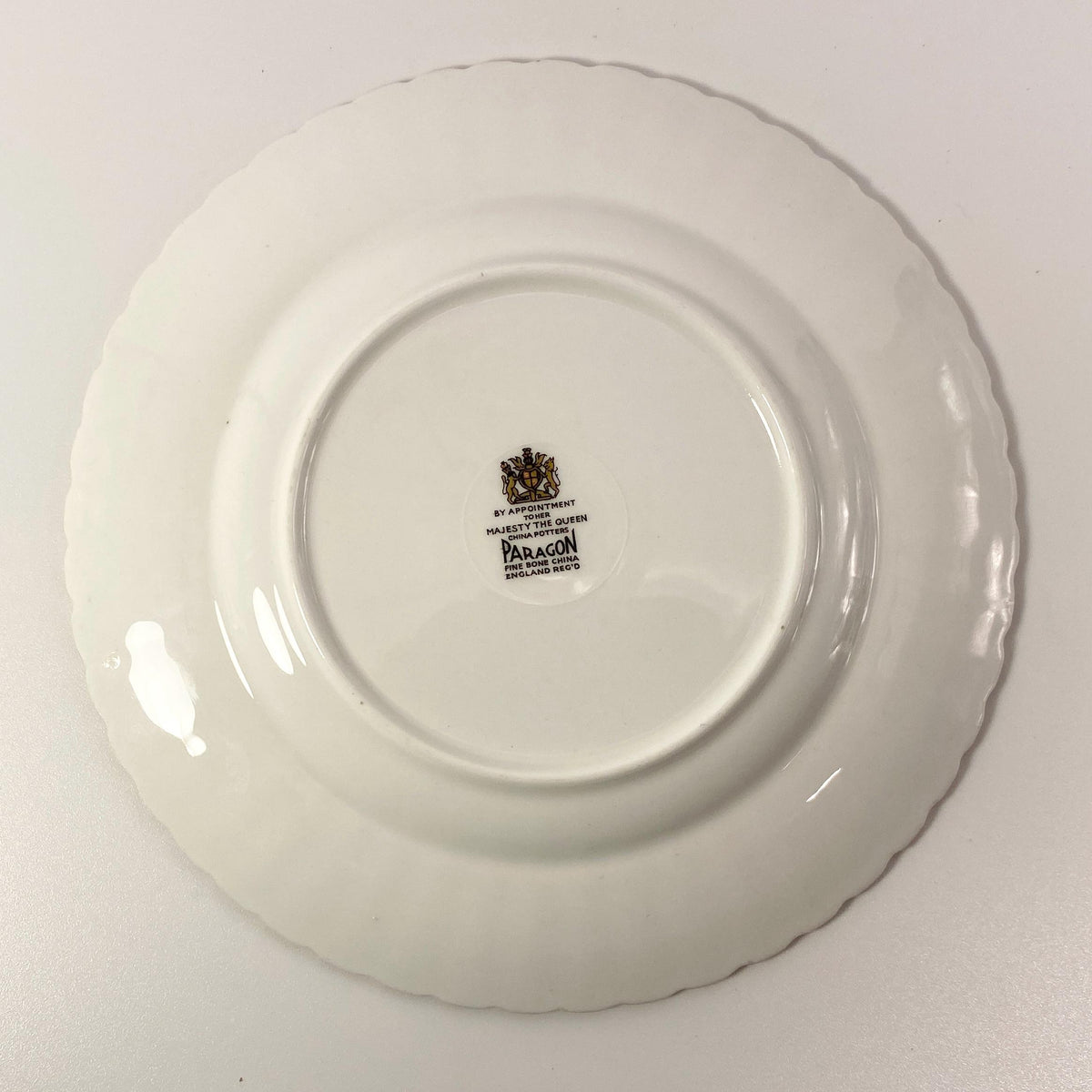 Paragon Fine Bone China white fluted Dinner Plate 10.5 inches- 7 available