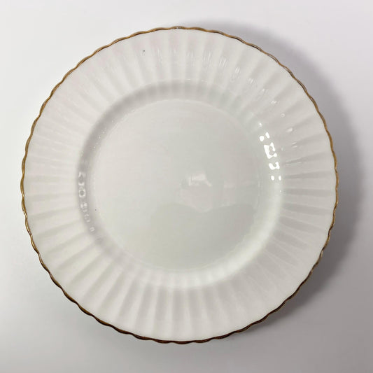 Vintage Paragon Fine Bone China white fluted Salad Plate 8 inches- 8 available