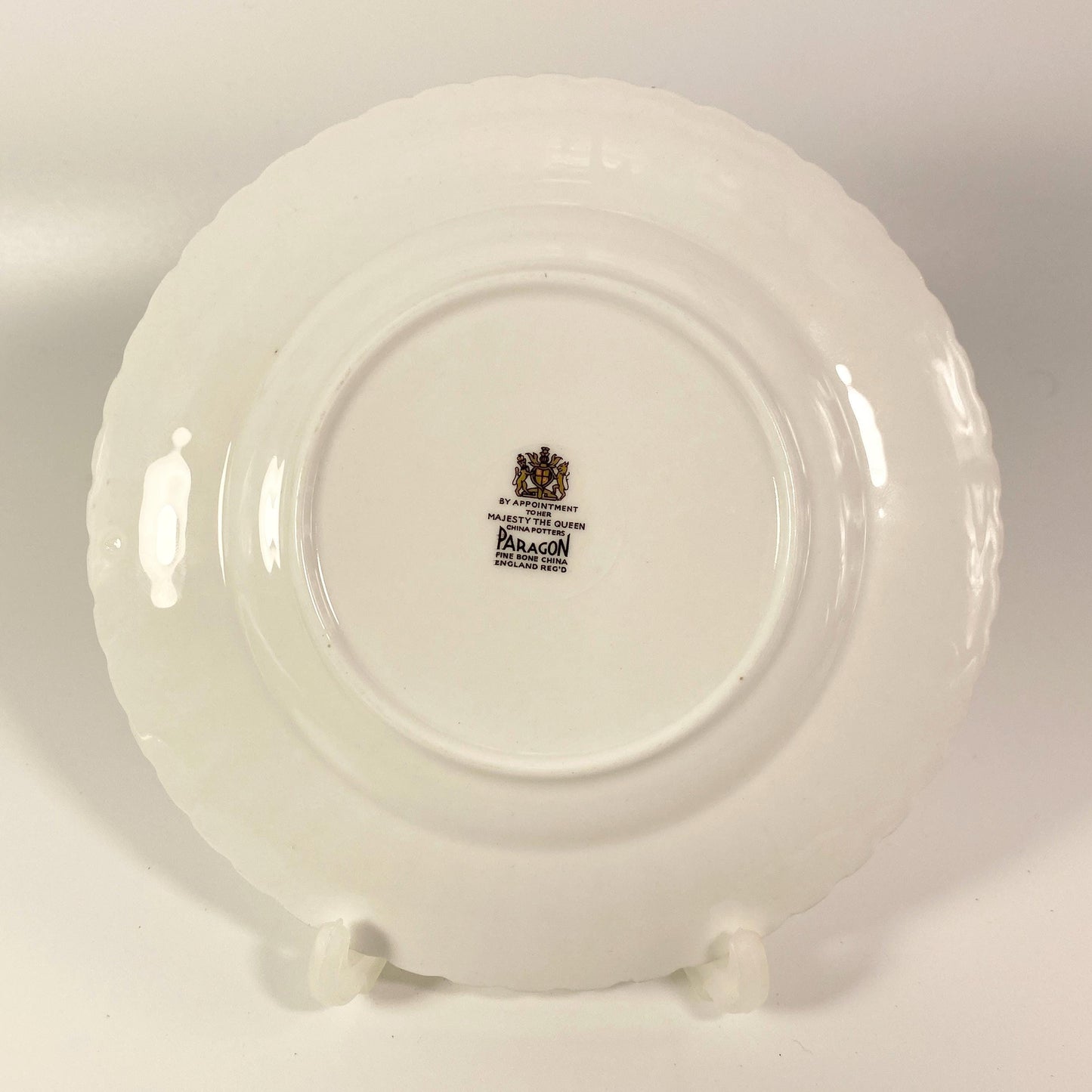 Vintage Paragon Fine Bone China white fluted Salad Plate 8 inches- 8 available