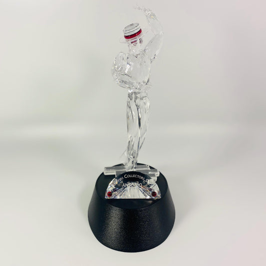 Swarovski  8.5" Large Figurine 2003 Magic of Dance Antonio Plaque & stand