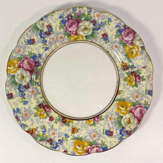 1950s Royal Albert Rosetime Salad Plate 8”  Gold Trim. 2425778