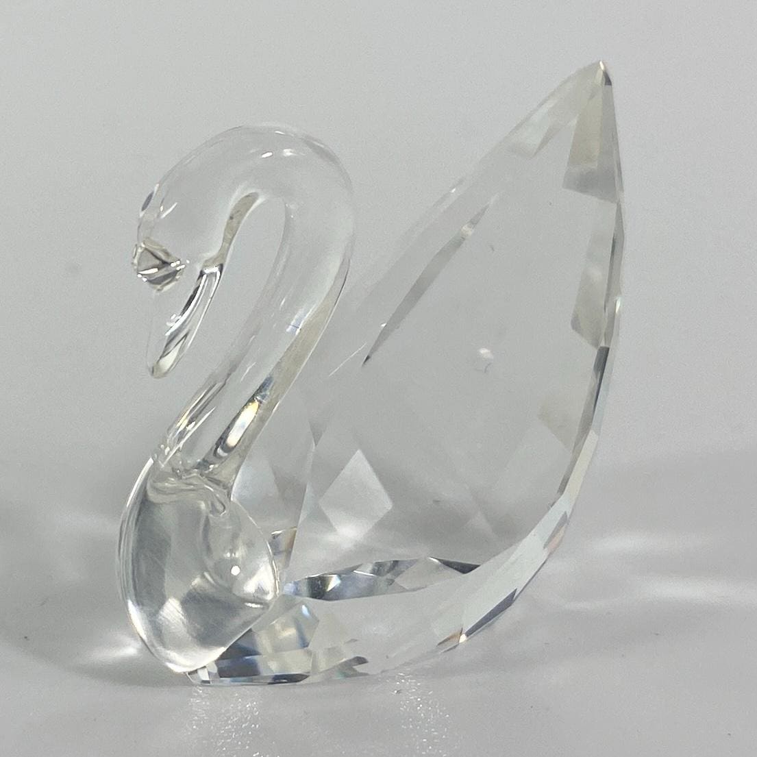 RARE Swarovski Crystal Miniature Centenary Swan 1995 SCS Renewal Gift Mint Boxed