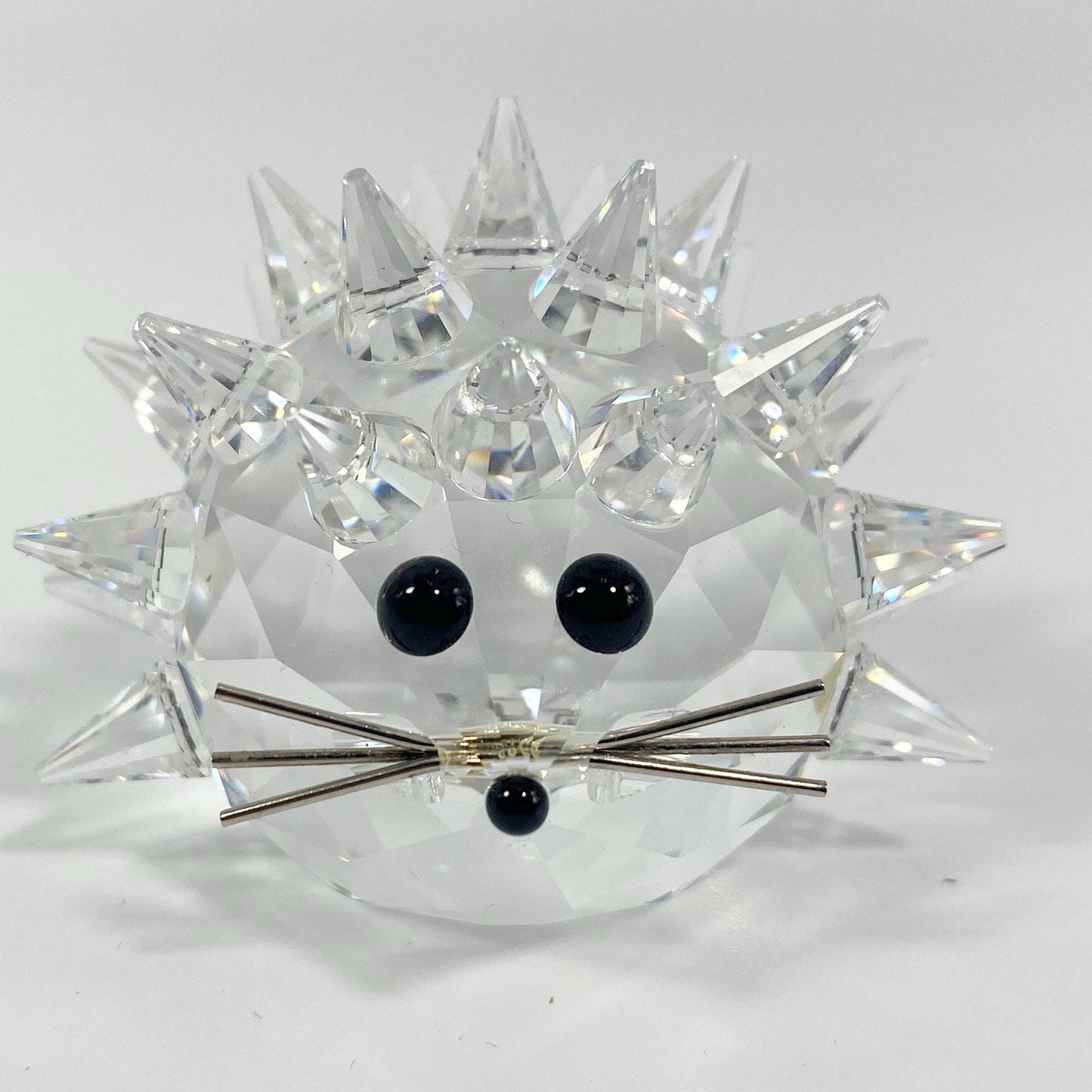 Swarovski silver Crystal small Hedgehog Retired with Box CoA