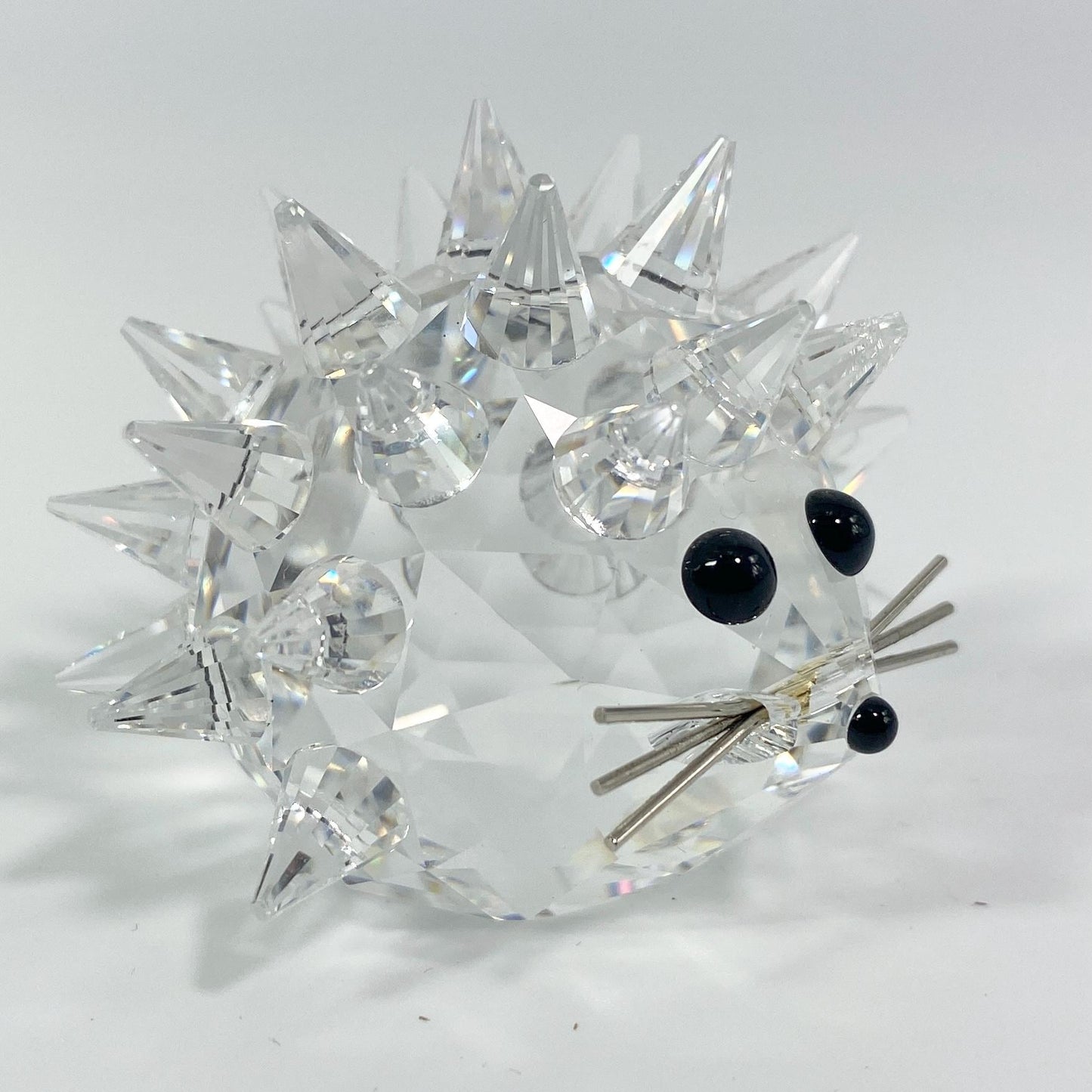 Swarovski silver Crystal small Hedgehog Retired with Box CoA