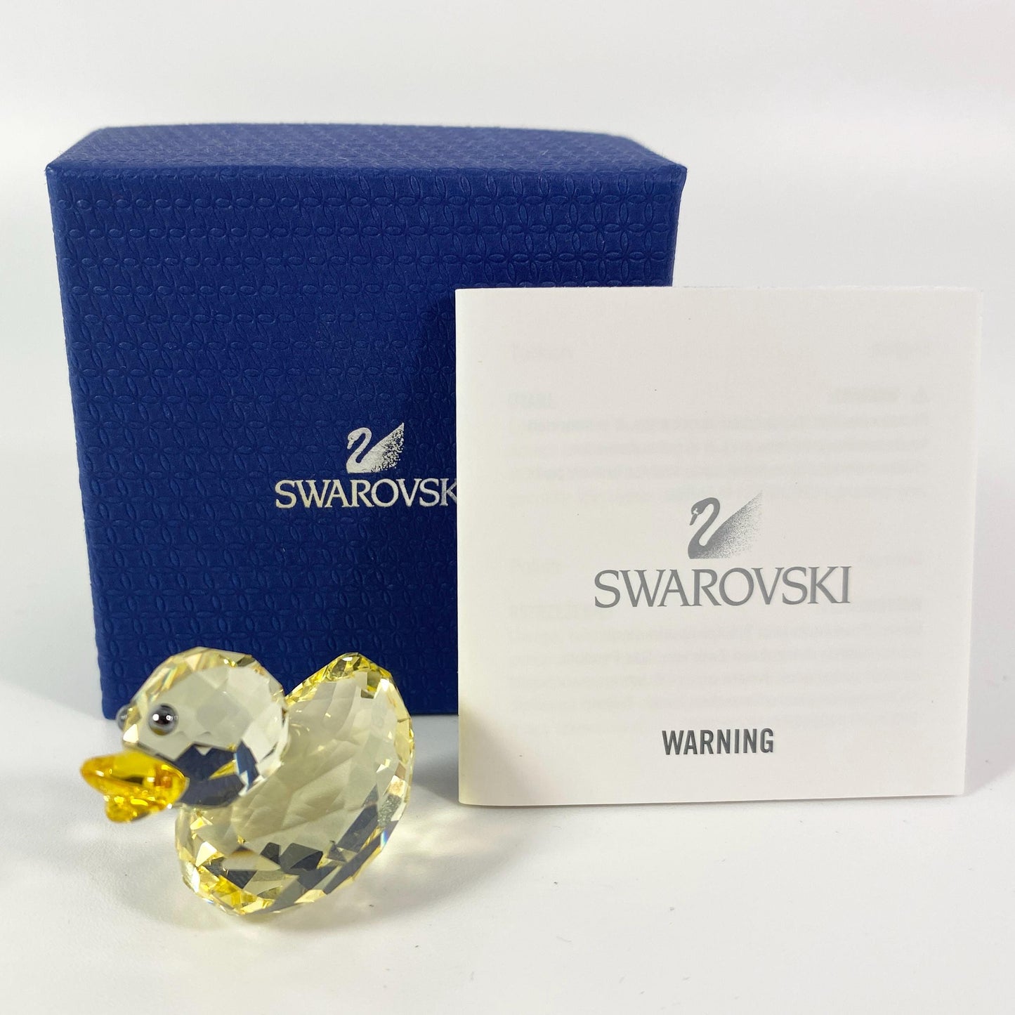 Extremely RARE !! Swarovski Happy Ducks Crystal Duck Sunny Sandy  #1077936