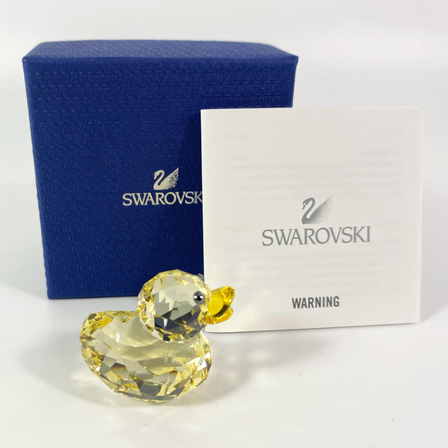 Extremely RARE !! Swarovski Happy Ducks Crystal Duck Sunny Sandy  #1077936