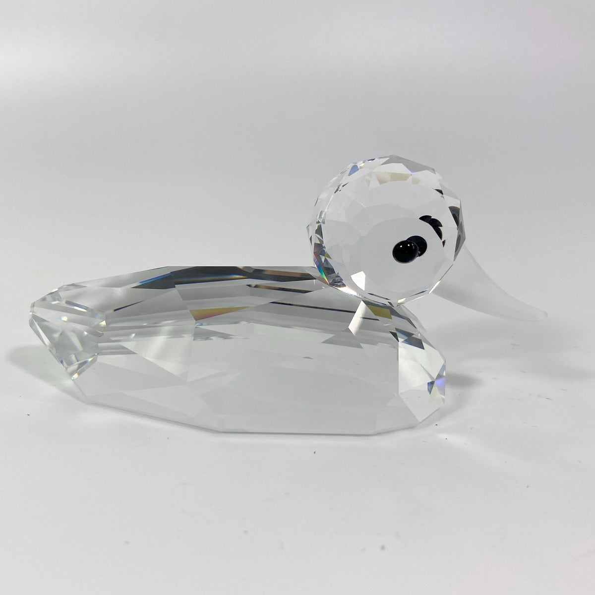 Retired Swarovski Silver Crystal Mallard Large Duck 7647 Original Box MINT
