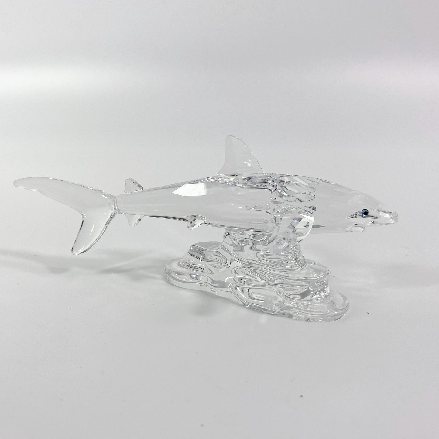 RARE !!! Swarovski Silver Crystal Shark 5 inches  Figurine with Box and CoA