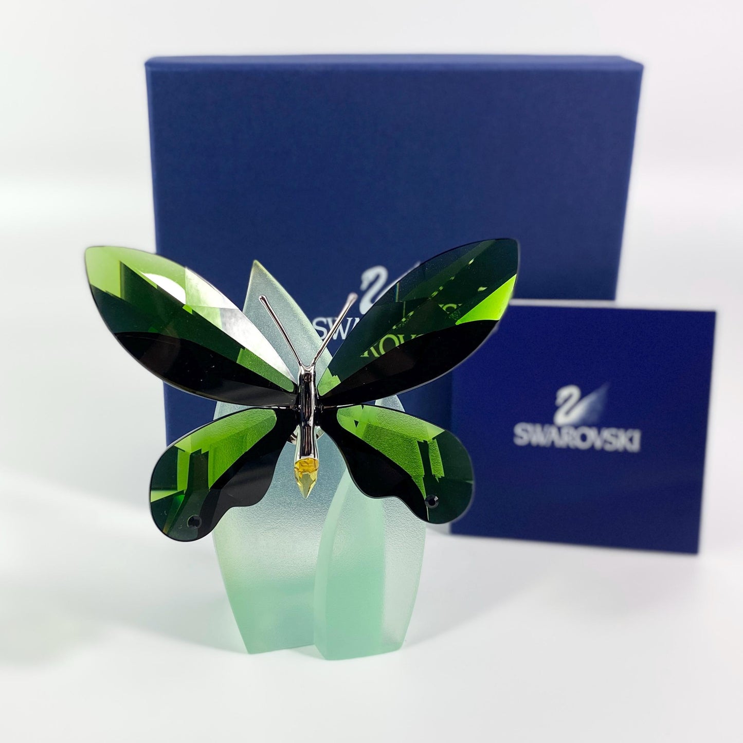 Swarovski Anamosa Exotic Moss Green Butterfly with Stand