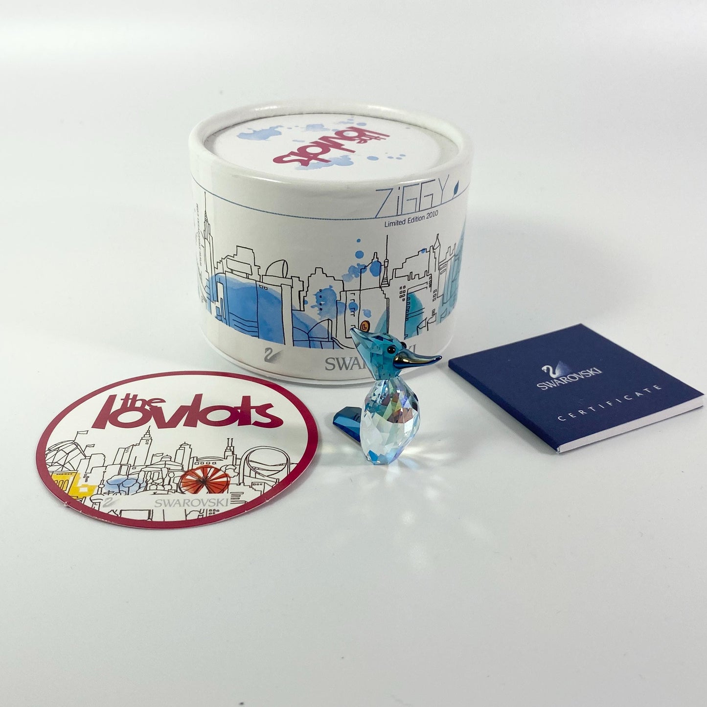 2010 Swarovski Crystal RETIRED Lovelot ZIGGY The Bird Figurine w/ Original Box!