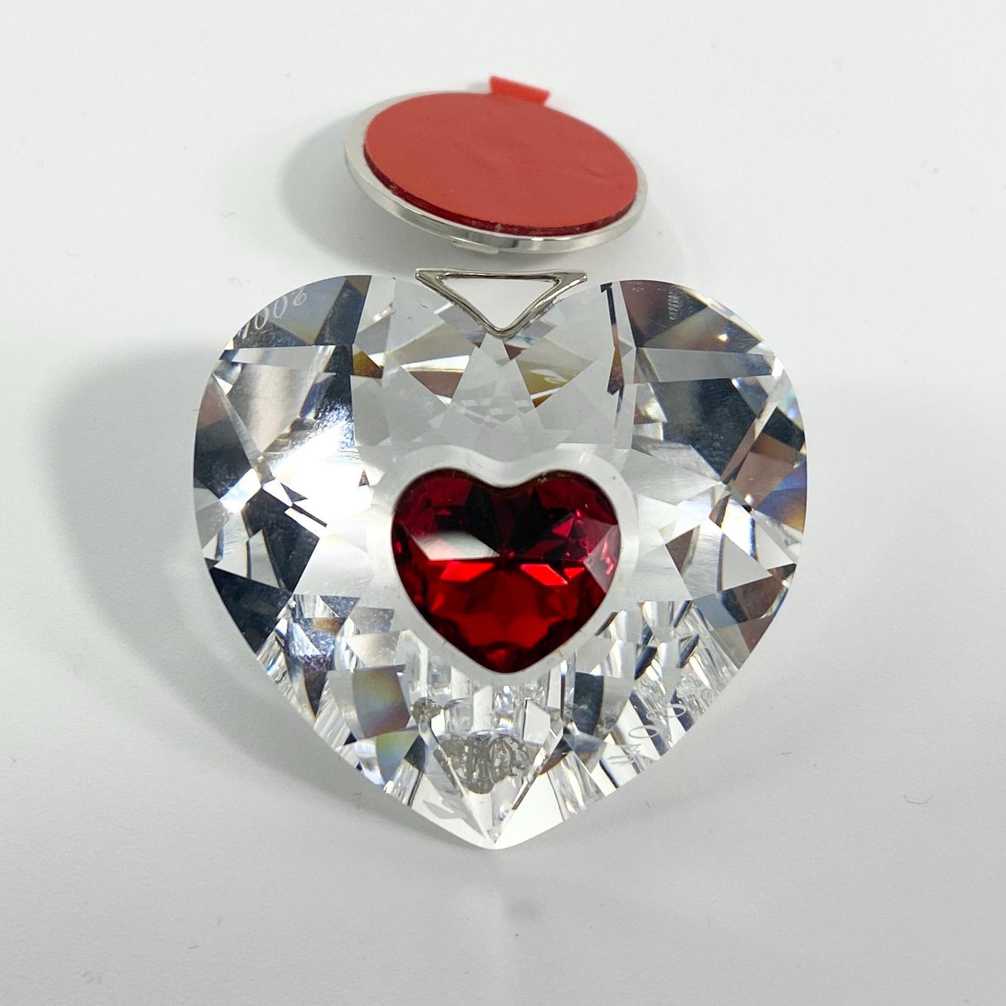 Swarovski Crystal 2004 Heart (Red) Ornament ~ Annual Edition #629510 Boxed