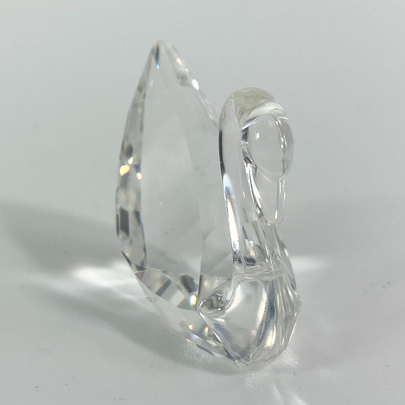 RARE Swarovski Crystal Miniature Centenary Swan 1995 SCS Renewal Gift Mint Boxed