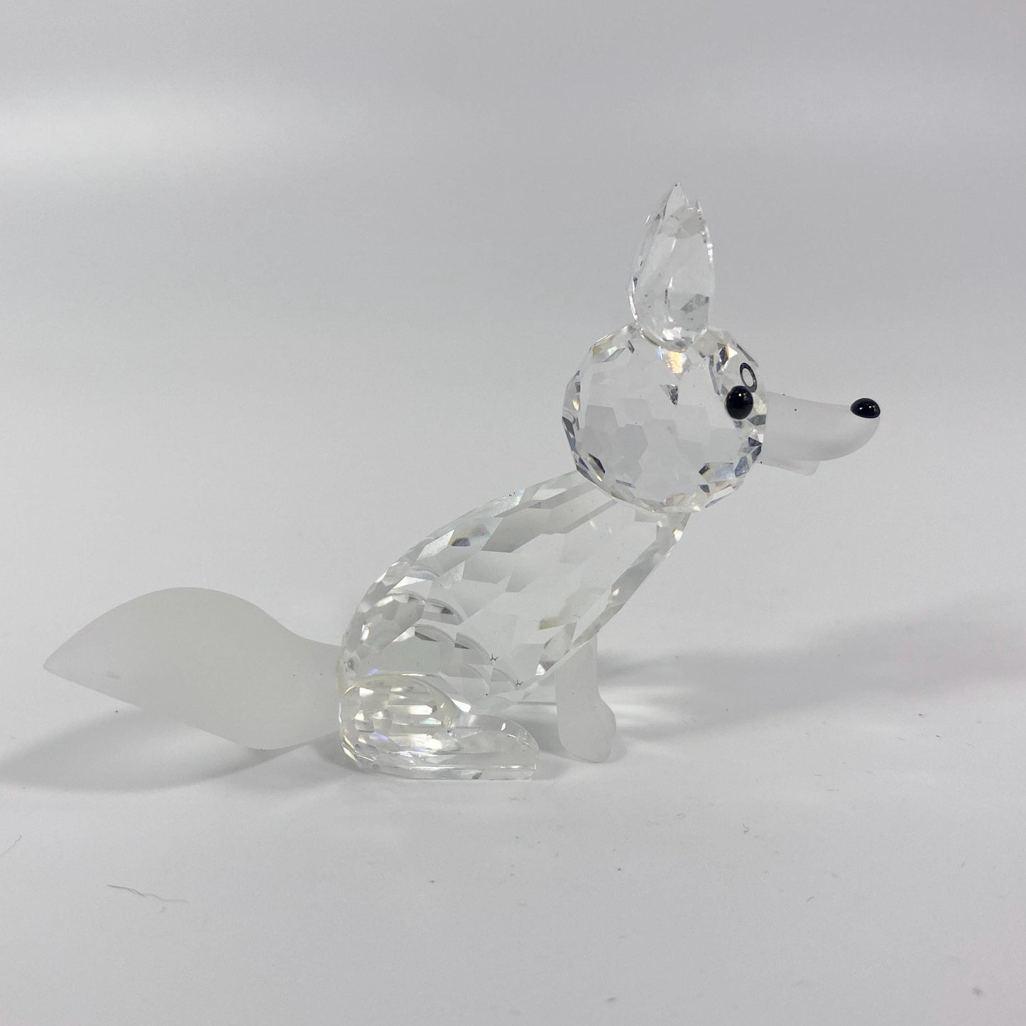 Swarovski Crystal “Woodland Friends”, Large Sitting Fox , Frosted with BOX