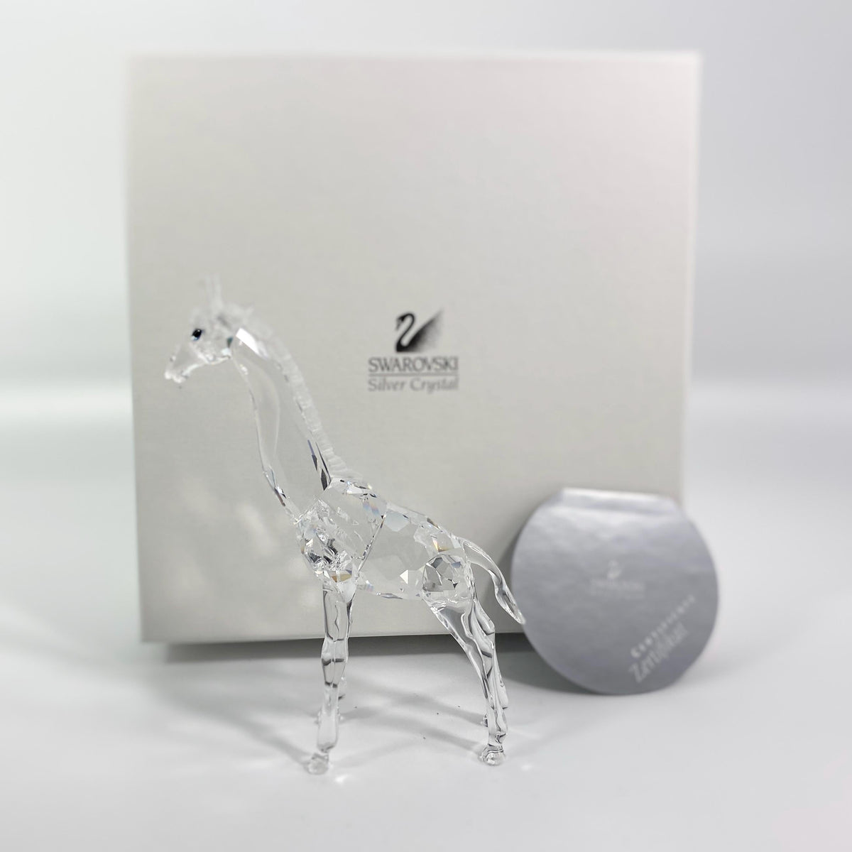 Swarovski Crystal African Wildlife GIRAFFE Figurine #236717 MIB COA Retired