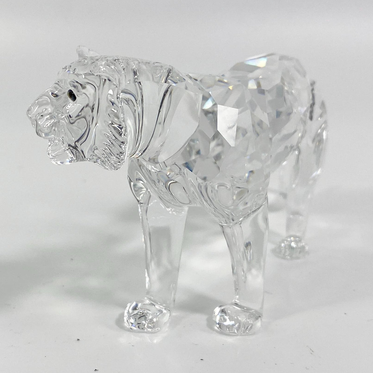 Swarovski  Crystal  endangered species large Tiger Figurine w/Original Box