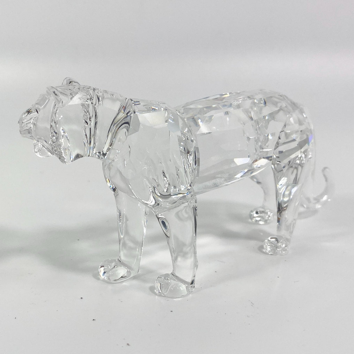 Swarovski  Crystal  endangered species large Tiger Figurine w/Original Box