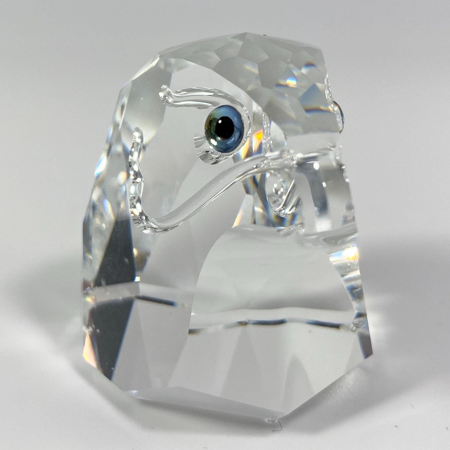Swarovski Silver Crystal Large 2.5 inches Owl Woodland Friends With Box & COA