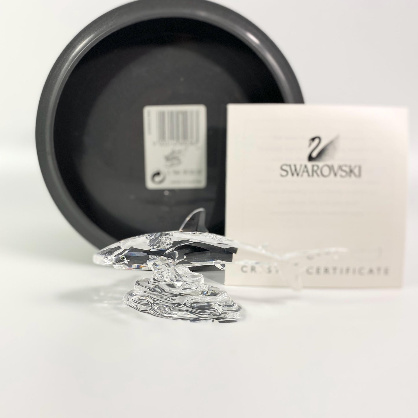RARE !!! Swarovski Silver Crystal Shark 5 inches  Figurine with Box and CoA