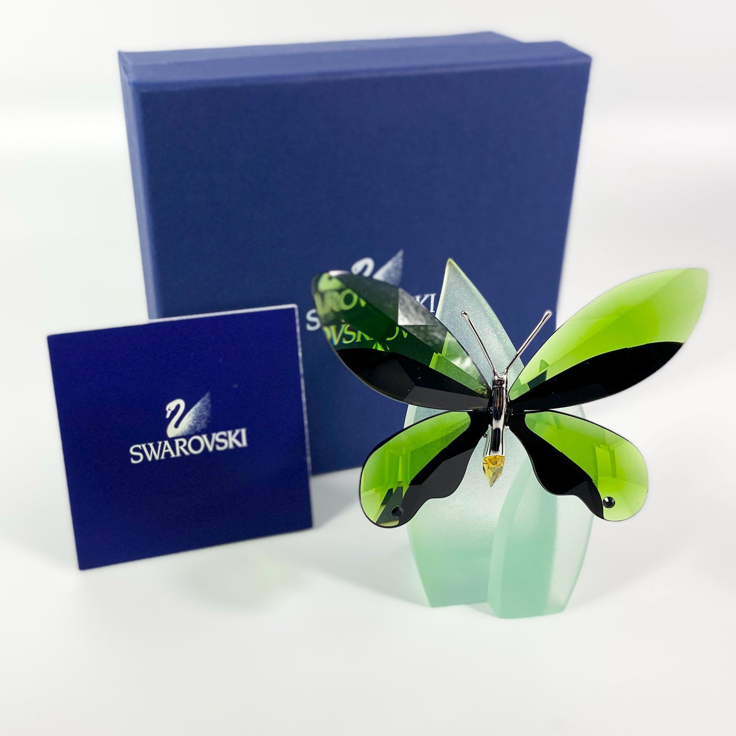 Swarovski Anamosa Exotic Moss Green Butterfly with Stand