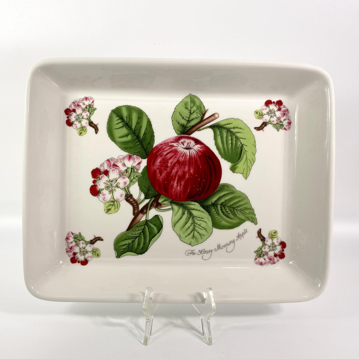 Portmeirion Pomona The Hoary Morning Apple Ceramic Rectangular Baking Dish