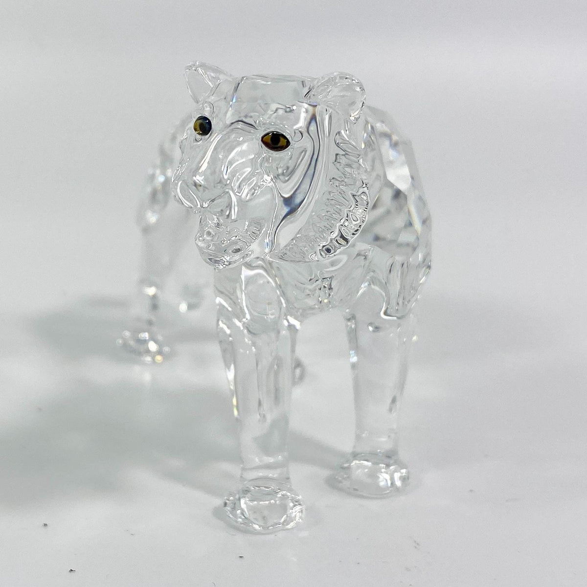 Swarovski  Crystal  endangered species large Tiger Figurine w/Original Box