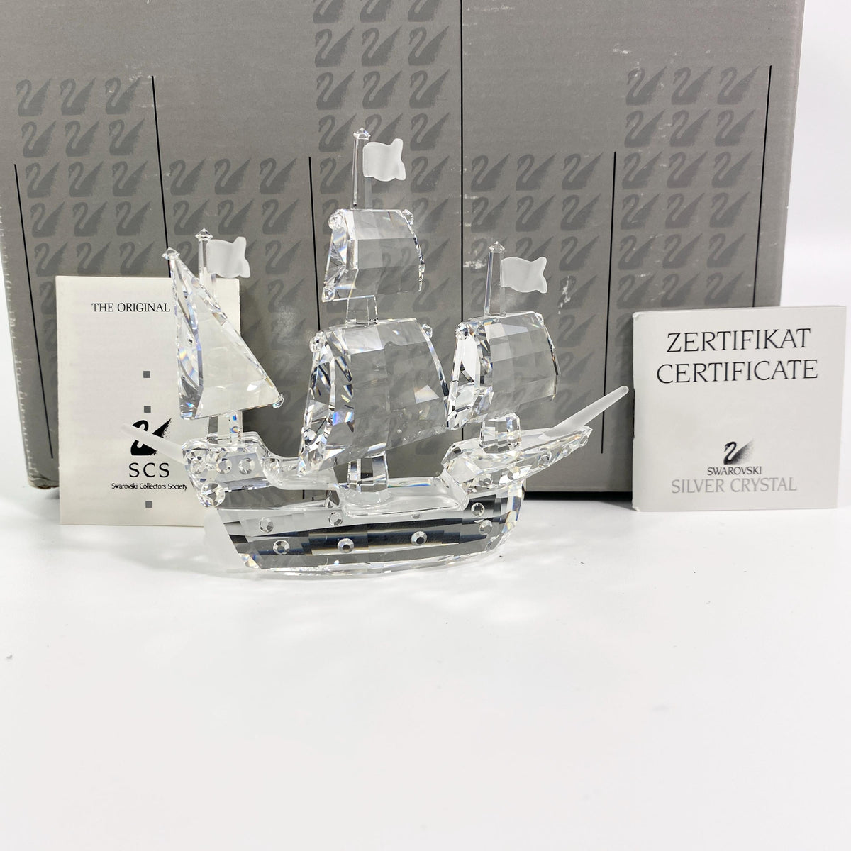Swarovski Crystal "Santa Maria" Ship Figurine (7473/162882) Original Box
