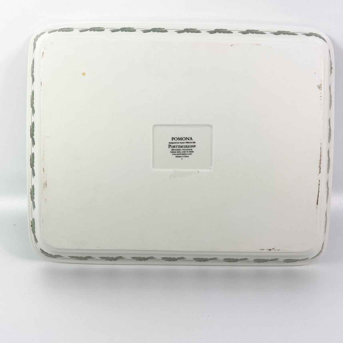 Portmeirion Pomona The Hoary Morning Apple Ceramic Rectangular Baking Dish