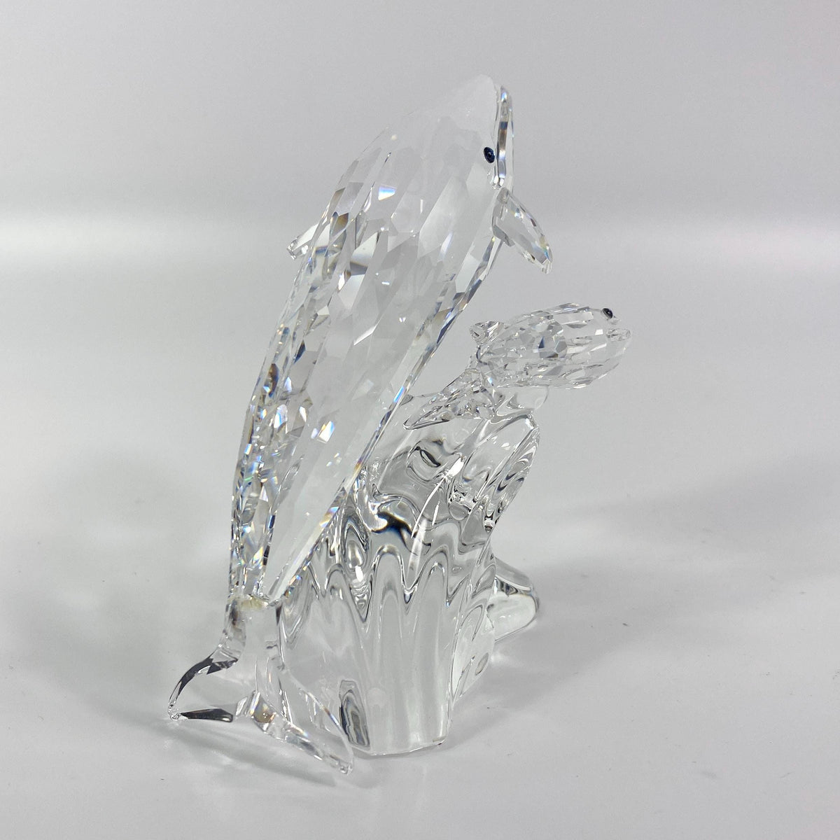 Swarovski Crystal “Care For Me” The Whales #164614 Retired - Original Box W/COA