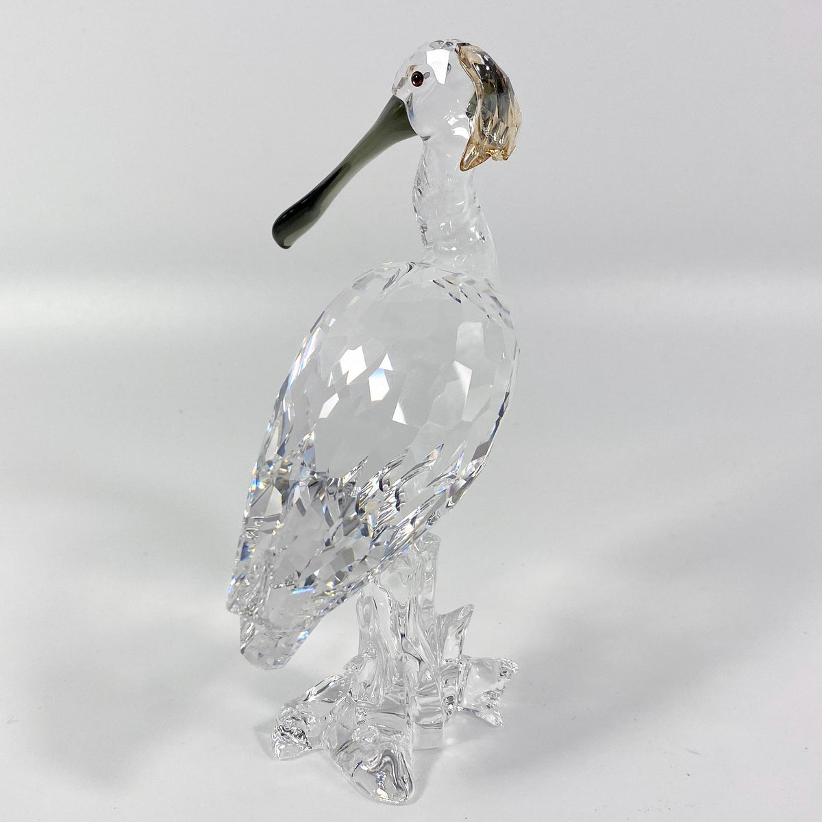Swarovski Crystal Spoonbill large figurine Retired # 931746 Feathered Beauties 2008