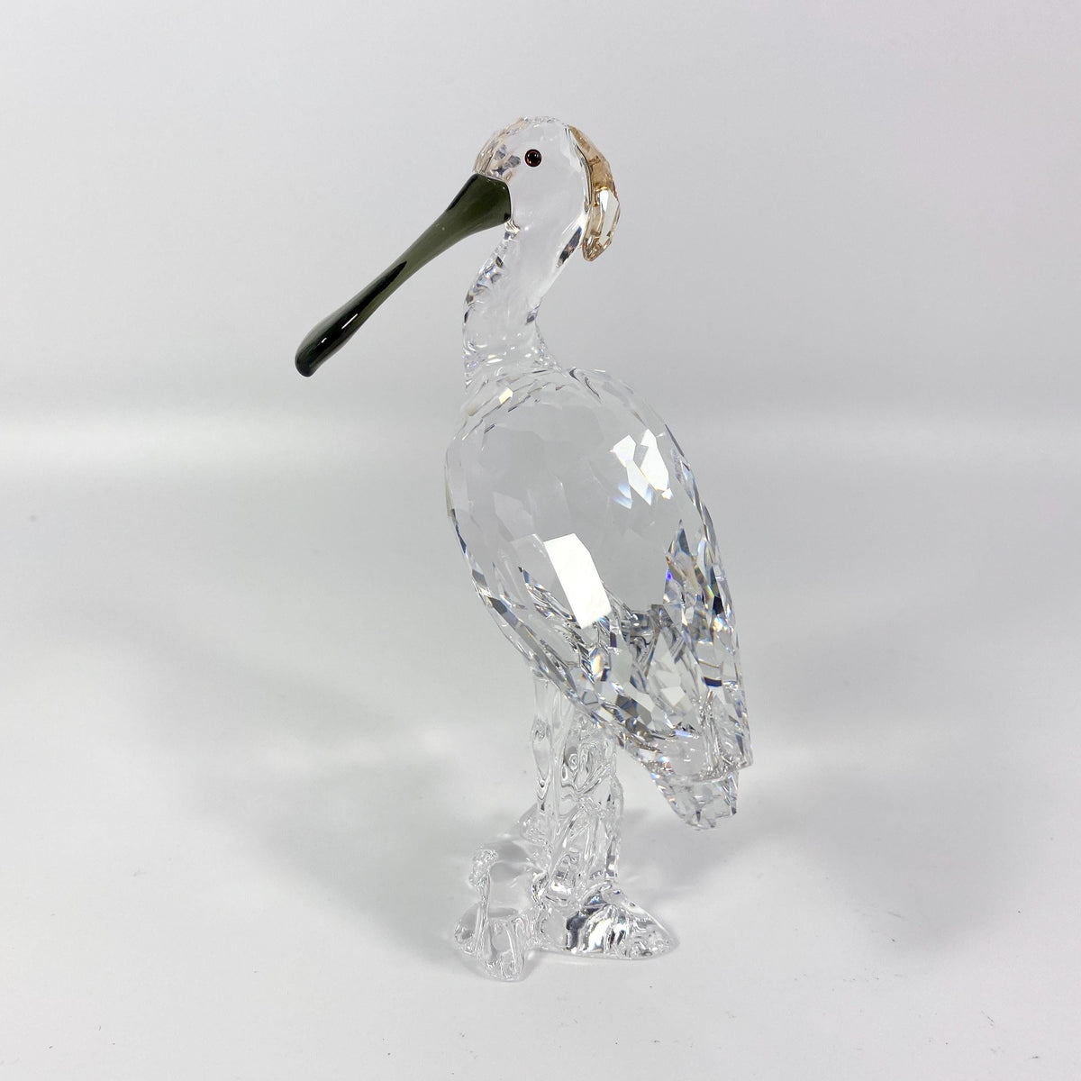 Swarovski Crystal Spoonbill large figurine Retired # 931746 Feathered Beauties 2008