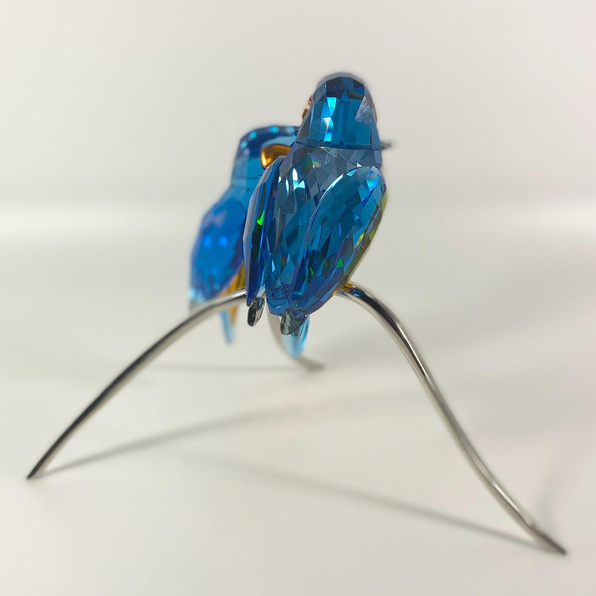 Swarovski Crystal Figurine - Paradise Birds, Kingfishers Blue Turquoise #945090-