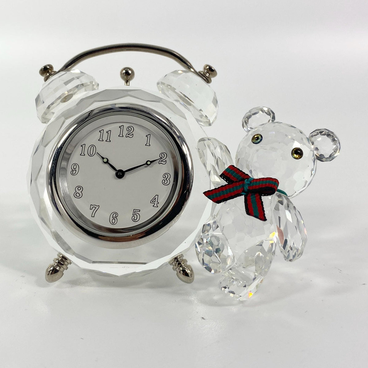 Swarovski crystal Kris Bear table clock (212687) , CoA Box original packaging-
