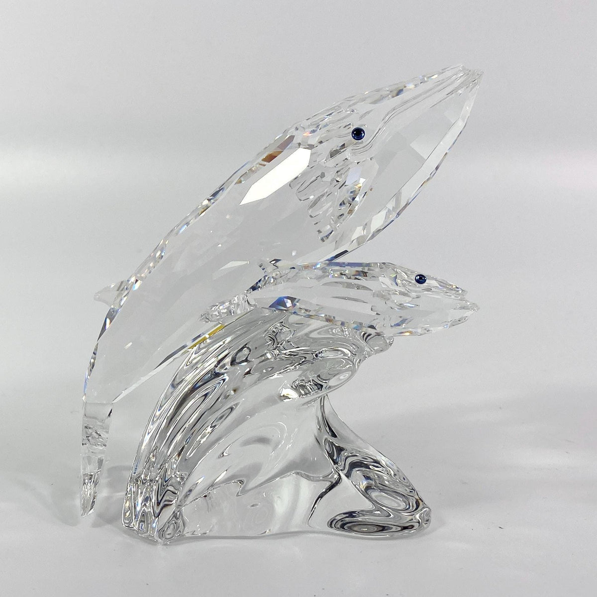 Swarovski Crystal “Care For Me” The Whales #164614 Retired - Original Box W/COA