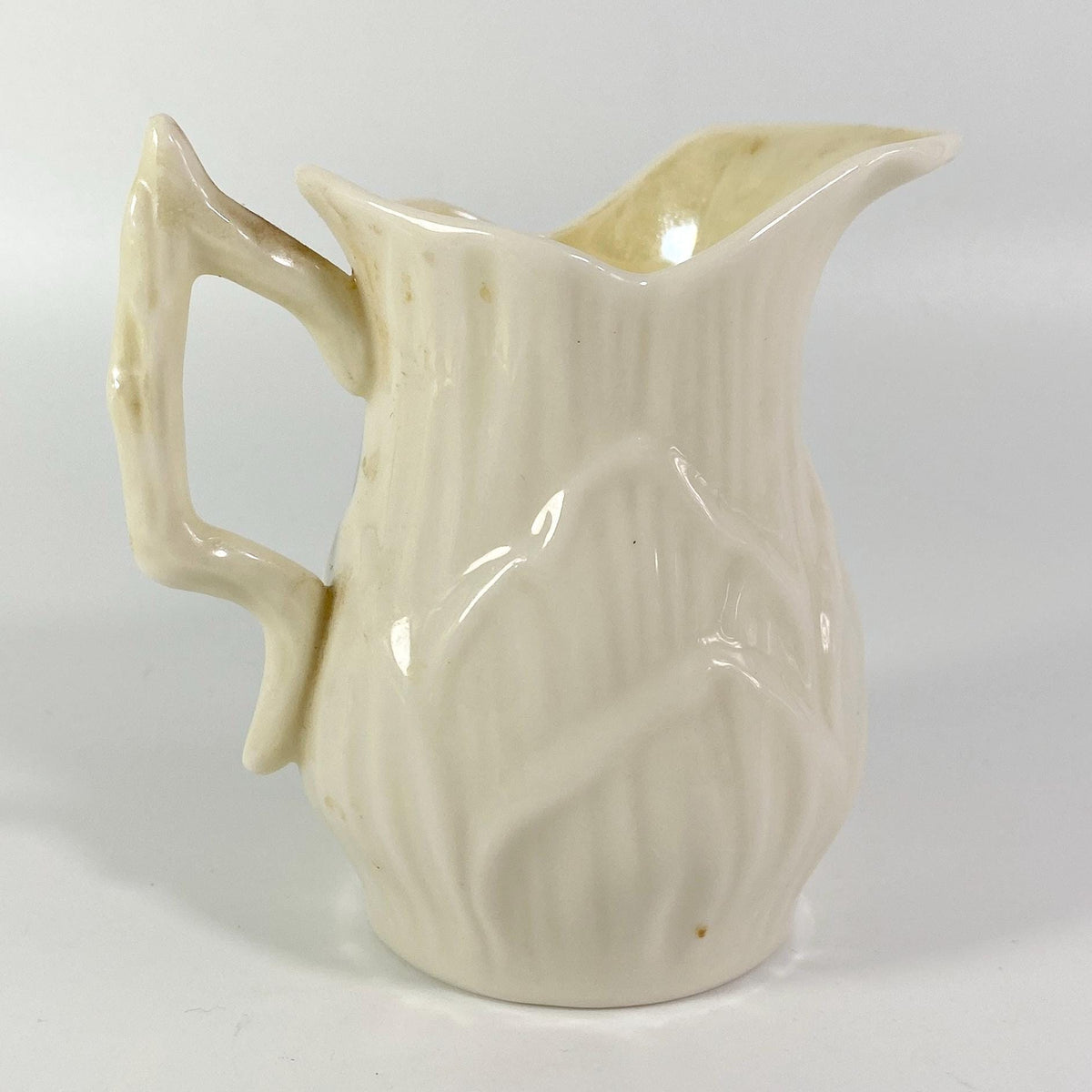 Vintage Belleek Creamer Bowl Set of 2 Fine Irish Pottery