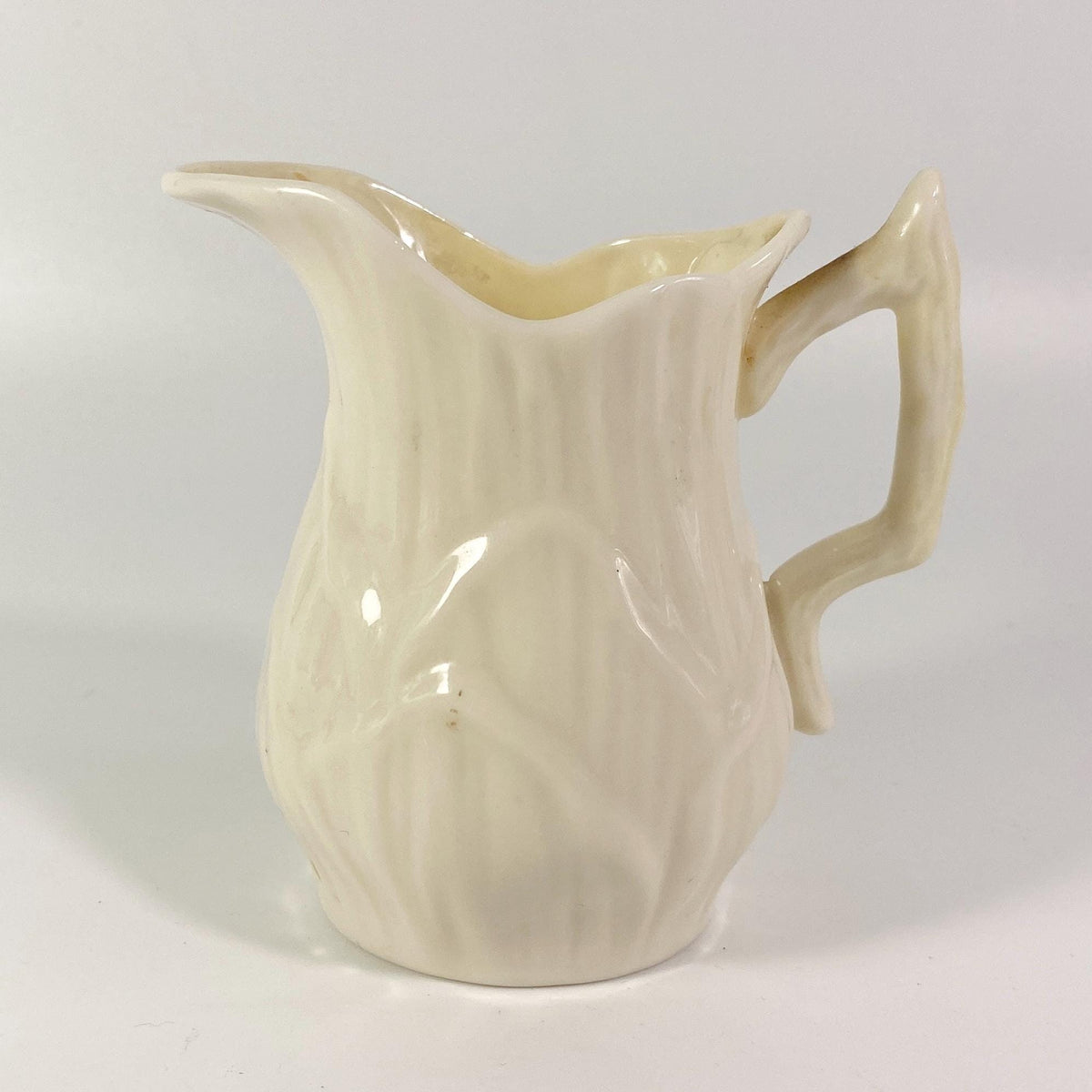 Vintage Belleek Creamer Bowl Set of 2 Fine Irish Pottery