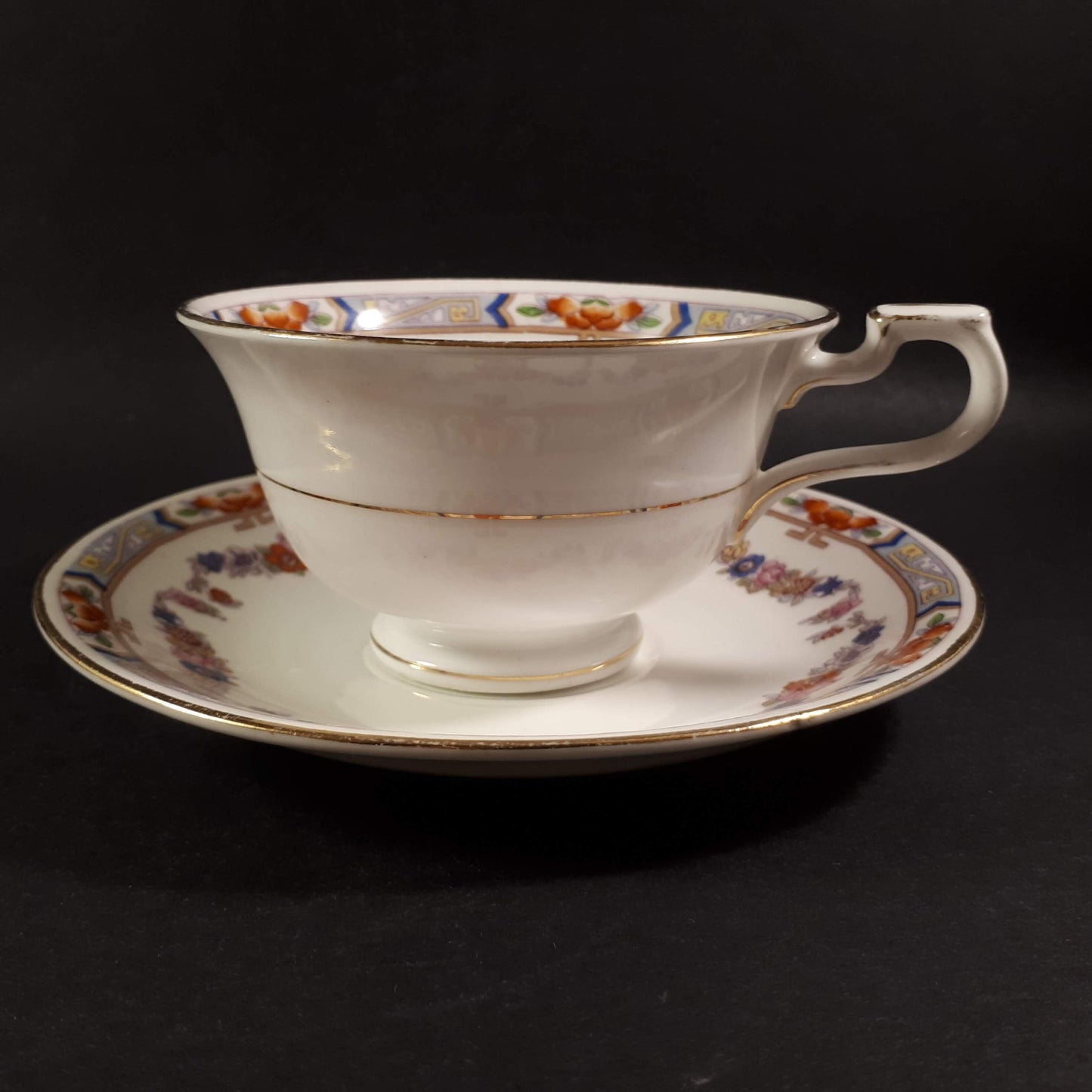 Vintage Allertons England Old English Bone china Teacup and saucer