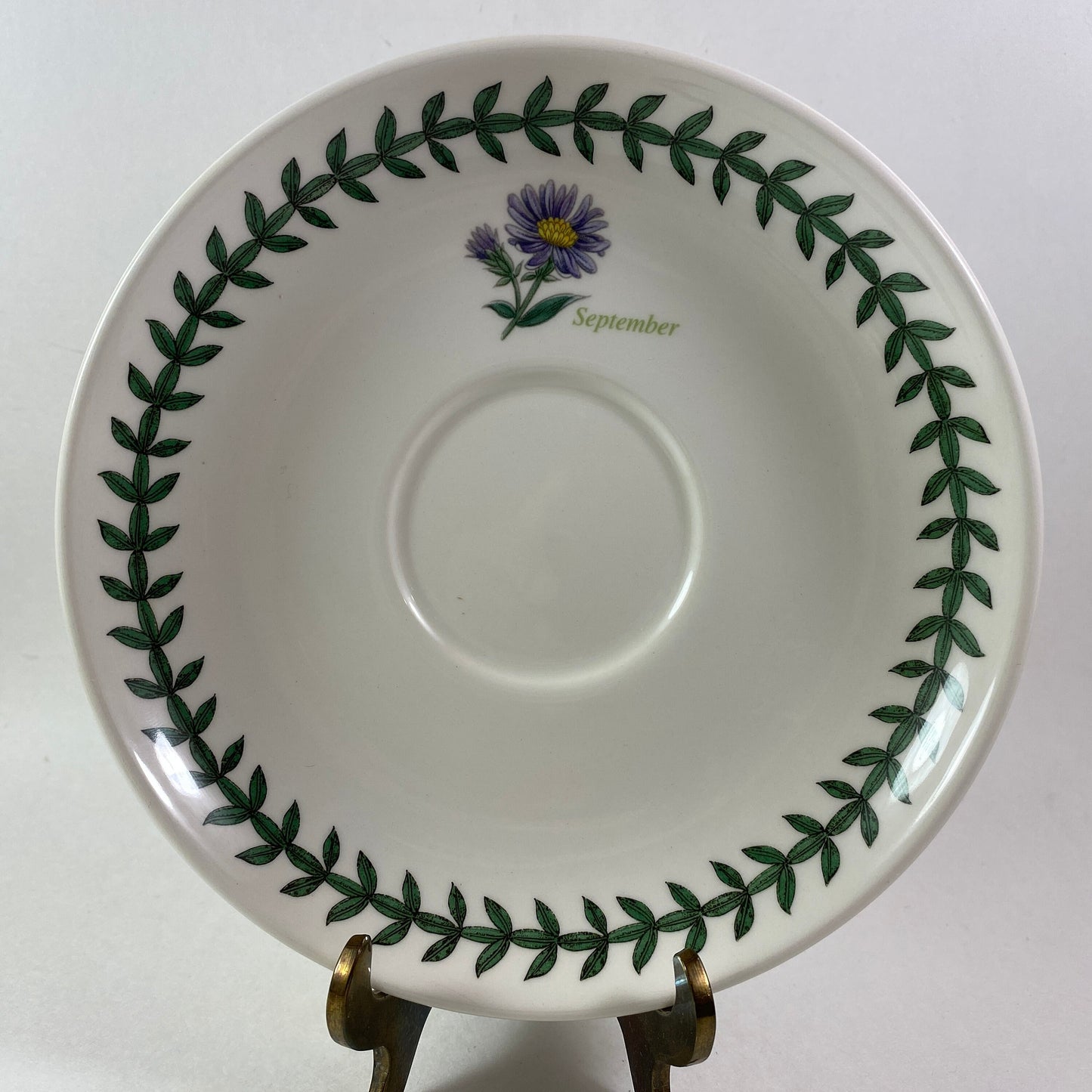 Portmeirion Botanic Garden Aster Novi Belgii Aster September month Cup and Saucer